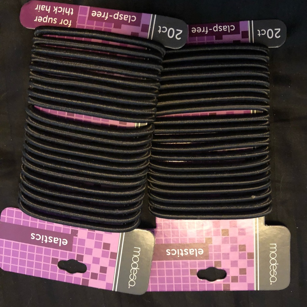 2 New 20ct hair elastics for thick hair